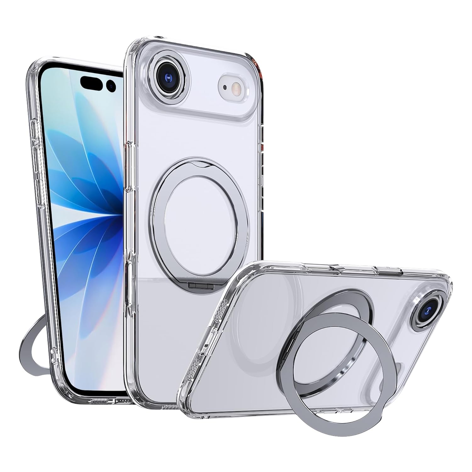 Glassology Case for iPhone 17 Air, Camera Control Cover, Ultra Hybrid Back Cover, Compatible with MagSafe Accessories, TPU, Hammer-Grade Drop Protection, Hybrid Series N5 Magnet, Clear