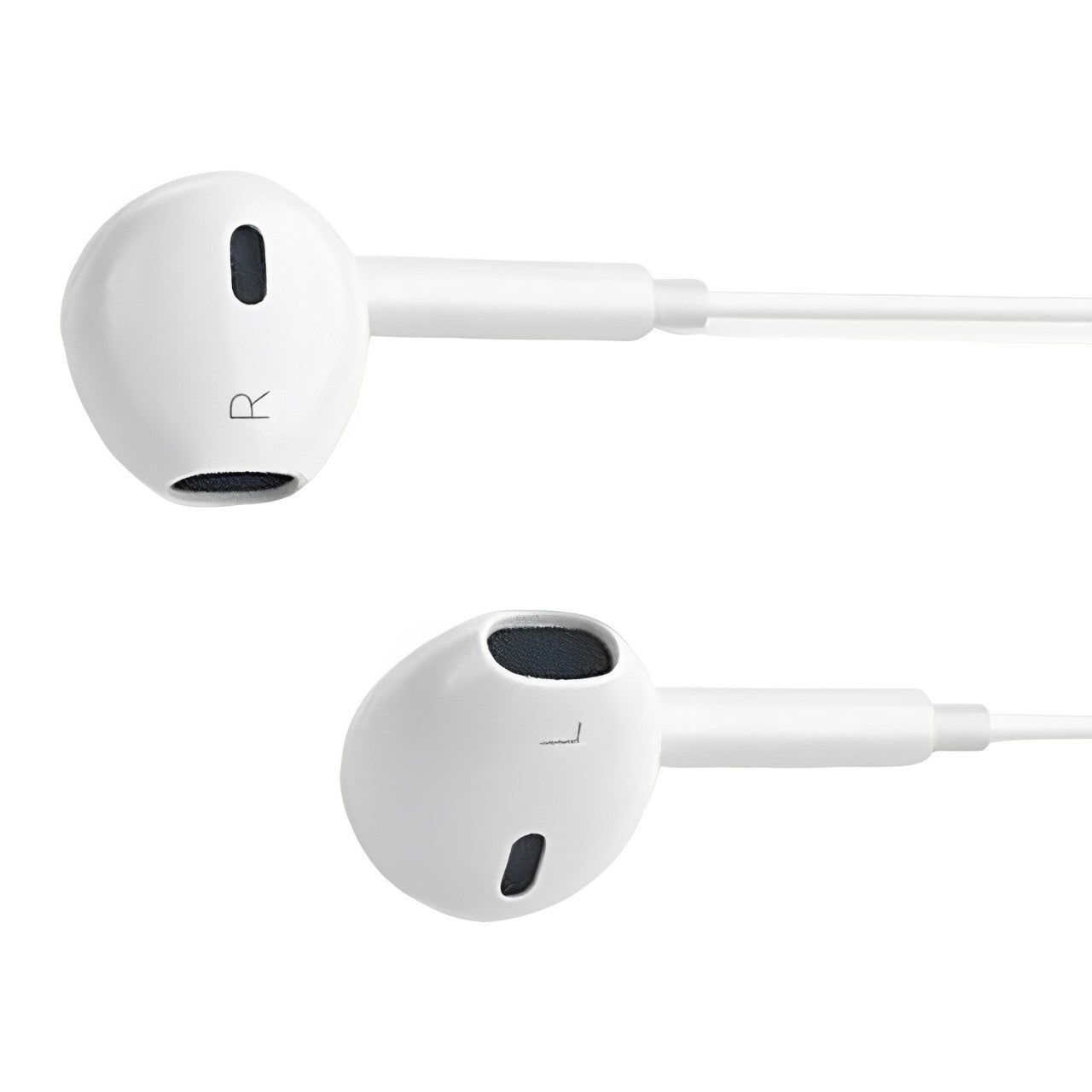 Glassology Wired Earbuds In Ear Headphones with 3.5mm Jack & Microphone Volume Control, High Bass Stereo Wired Earphones in Premium White with Universal Compatibility