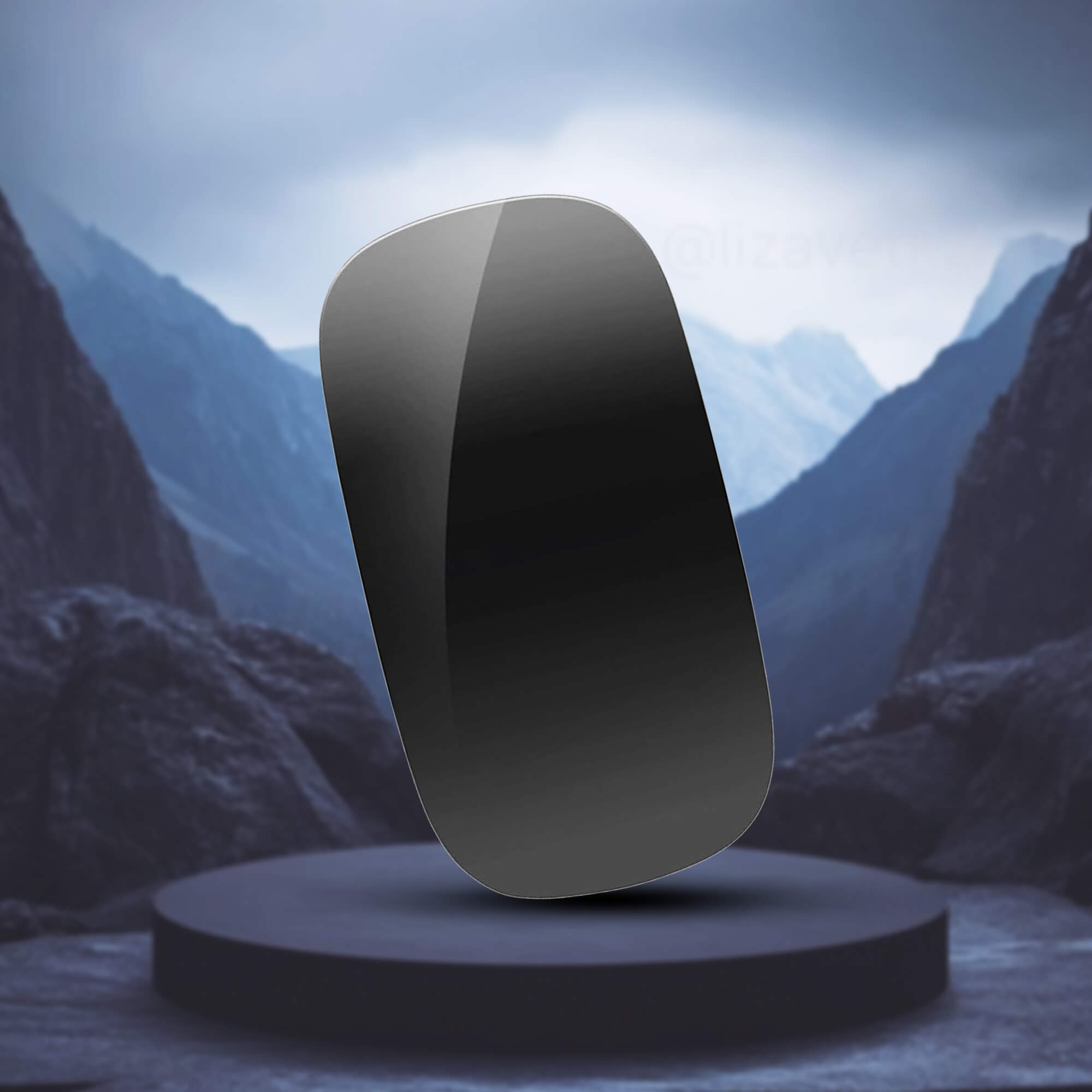 Glassology Magic Wireless Touch Scroll Optical Rechargeable Mouse - Strong Bluetooth 5.1 Connection,1600 DPI Precision Sensor, Ambidextrous Design- for iPad, iMac, Desktop & Laptop